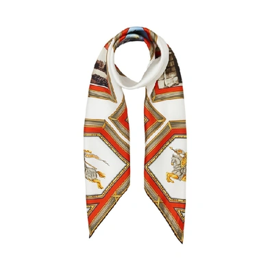 Shop Burberry Archive Scarf Print Silk Square Scarf