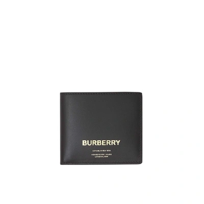Shop Burberry Horseferry Print Leather International Bifold Wallet