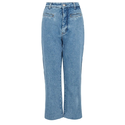 Shop Loewe Fisherman Cropped Jeans