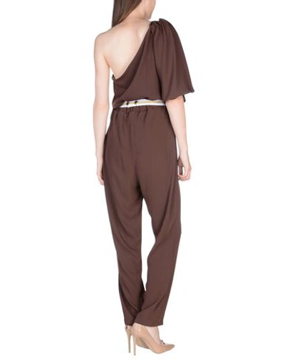 Shop Cavalli Class Jumpsuit/one Piece In Dark Brown