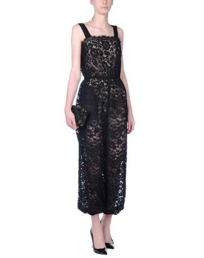 Shop Dolce & Gabbana Woman Jumpsuit Black Size 2 Viscose, Polyamide, Cotton