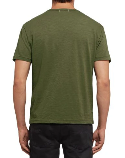 Shop Alex Mill T-shirts In Military Green