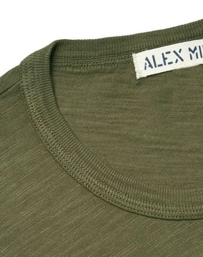 Shop Alex Mill T-shirts In Military Green