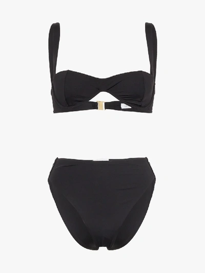 Shop Onia X We Wore What Sorrento Riviera Bikini In Black