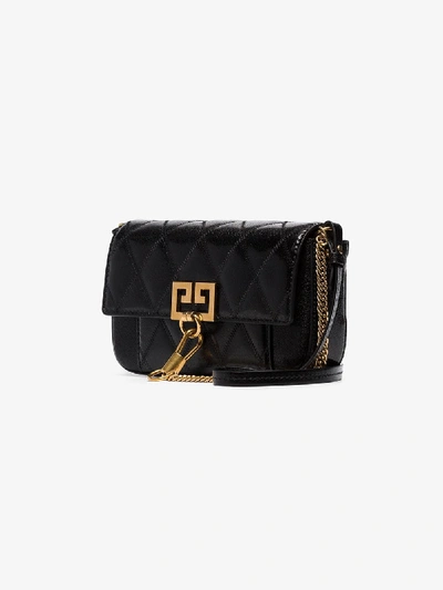 Shop Givenchy Black Pocket Mini Leather Cross Body Bag
