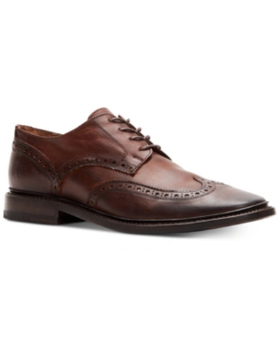 Shop Frye Men's Paul Wingtip Oxfords Men's Shoes In Cognac