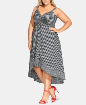 plus size gingham dress