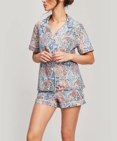 Shop Liberty London Liberty Women's Henlow Tana Lawn Cotton Short Pyjama Set In Pink