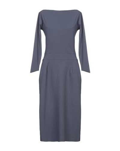 Shop Chiara Boni La Petite Robe Midi Dress In Grey
