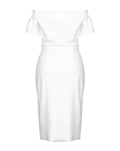Shop Chiara Boni La Petite Robe Knee-length Dresses In White
