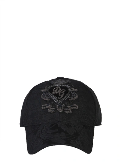 Shop Dolce & Gabbana Baseball Hat In Nero