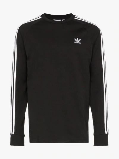 Shop Adidas Originals Adidas 3-stripe Sweatshirt In Black