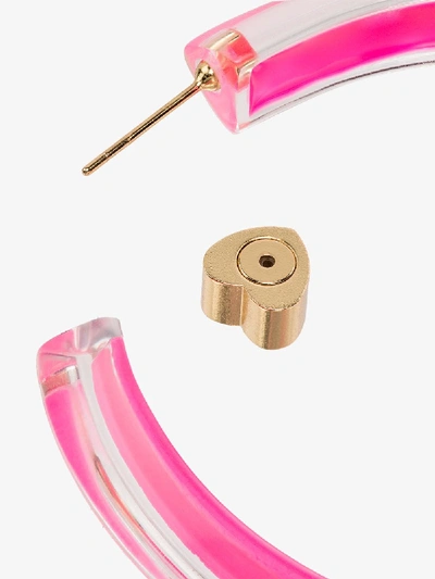 Shop Alison Lou Pink Jelly Hoop Earrings