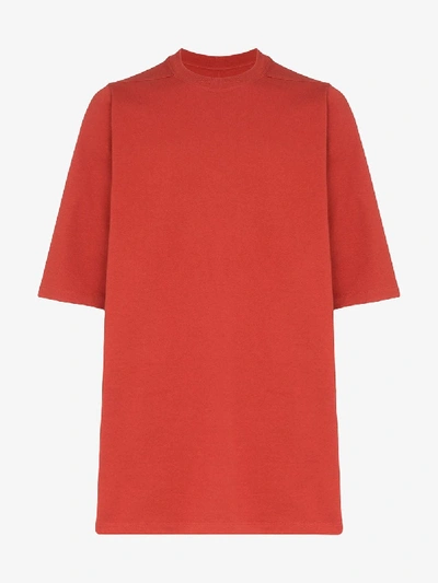 Shop Rick Owens Oversized Short-sleeve T-shirt In Red