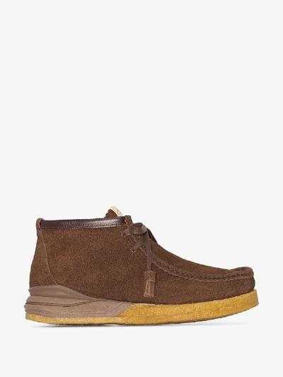 Shop Visvim Beuys Trekker Folk Shoes In Brown