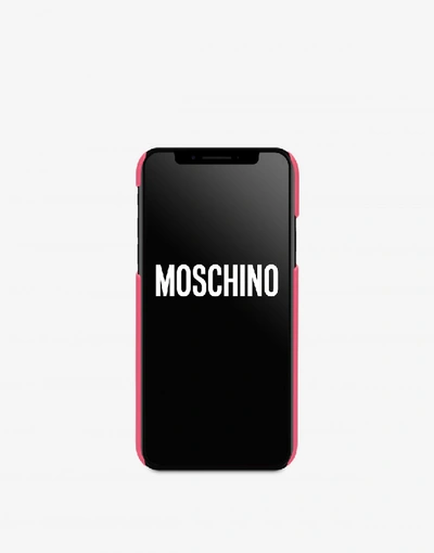 Shop Moschino Iphone X Cover  Ice Cream In Fuchsia