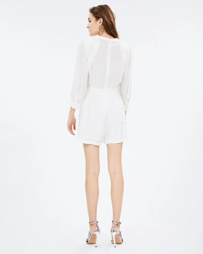 Shop Iro Nuance Playsuit In Ecru