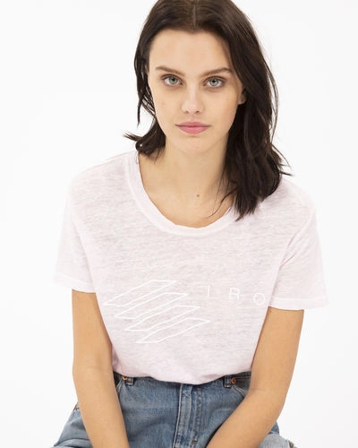 Shop Iro Lucie T-shirt In Blush Pink