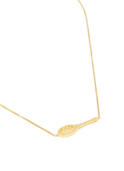 Shop Aliita 'tennis' Racket Pendant 9k Yellow Gold Necklace
