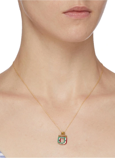 Shop Aliita 'ice Pop' Pendant 9k Yellow Gold Necklace In Metallic