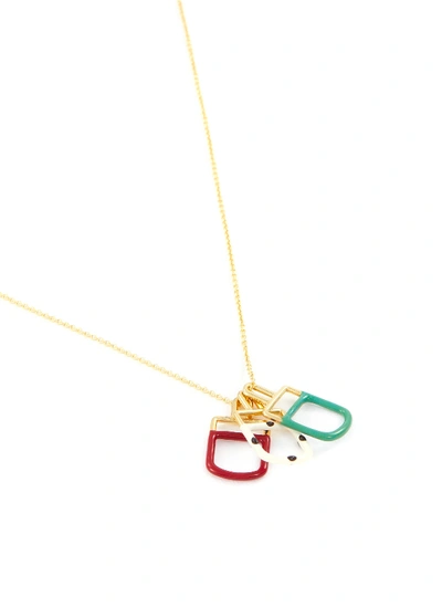 Shop Aliita 'ice Pop' Pendant 9k Yellow Gold Necklace In Metallic