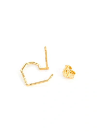 Shop Aliita 'corazon' 9k Yellow Gold Heart Drop Earrings