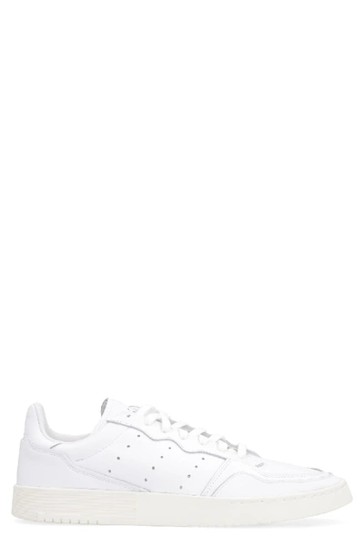 Shop Adidas Originals Supercourt Leather Sneakers In White