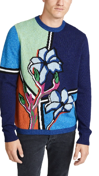 Shop Paul Smith Floral Pullover Sweater In Multi