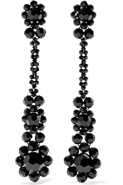Shop Simone Rocha Victorian Bead Earrings In Black