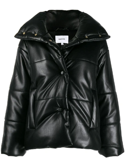 Shop Nanushka Oversized Puffer Jacket - Black
