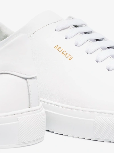 Shop Axel Arigato White Clean 90 Leather Sneakers