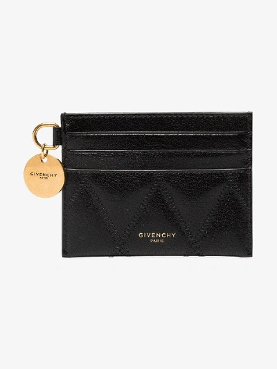 Shop Givenchy Black Quilted Leather Card Holder