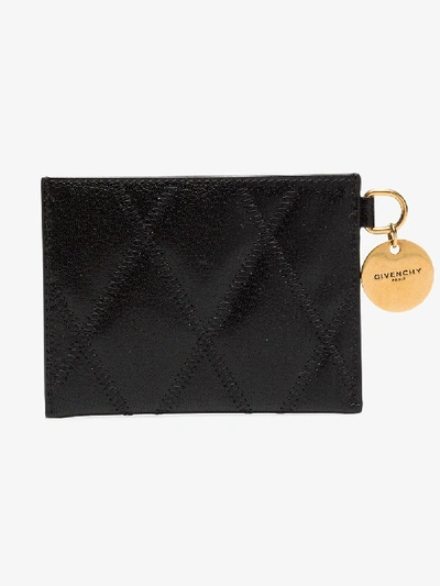 Shop Givenchy Black Quilted Leather Card Holder