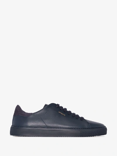 Shop Axel Arigato Blue Clean 90 Leather Sneakers