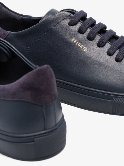 Shop Axel Arigato Blue Clean 90 Leather Sneakers
