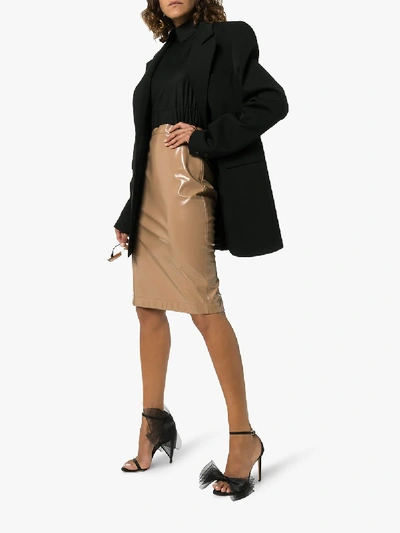 Shop Jimmy Choo Aveline 100 Bow Detail Sandals - Women's - Leather In Black