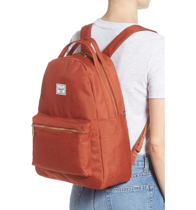 Shop Herschel Supply Co Nova Mid Volume Backpack In Picante Crosshatch