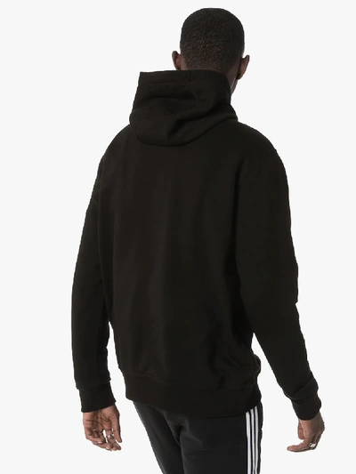 Shop Burberry Photo Print Drawstring Hoodie In Black