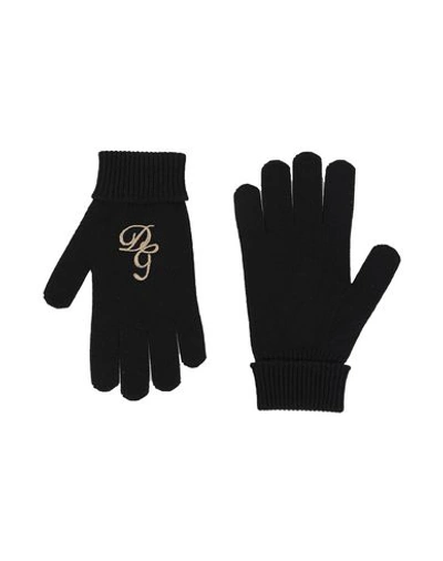 Shop Dolce & Gabbana Gloves In Black