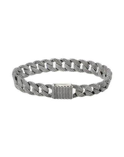 Shop Nove25 Small Dotted Curbed Bracelet Man Bracelet Silver Size 7.9 925/1000 Silver