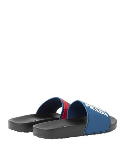 Shop Prada Sandals In Blue