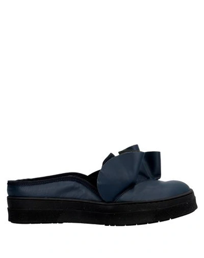 Shop Alberto Guardiani Mules In Dark Blue