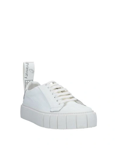 Shop Primury Woman Sneakers White Size 6 Textile Fibers