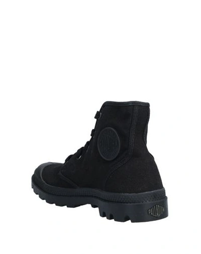 Shop Palladium Woman Ankle Boots Black Size 7.5 Textile Fibers