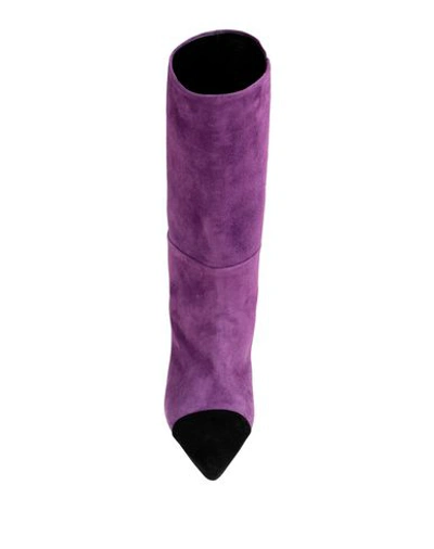 Shop Anna F Knee Boots In Purple