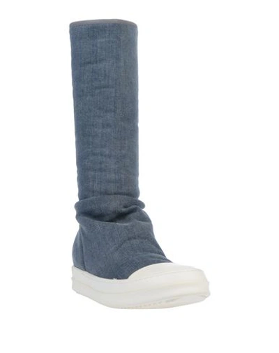 Shop Rick Owens Drkshdw Boots In Blue