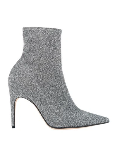 Shop Sergio Rossi Ankle Boot In Silver