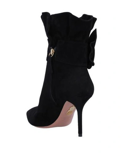 Shop Aquazzura Ankle Boots In Black