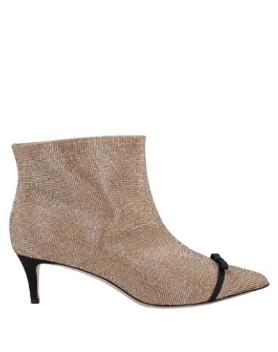 Shop Marco De Vincenzo Ankle Boot In Gold
