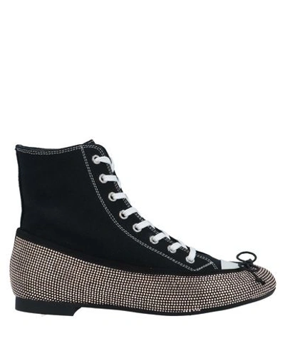 Shop Marco De Vincenzo Woman Ankle Boots Black Size 8 Soft Leather, Textile Fibers
